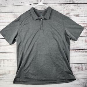 KÜHL Men's Engineered Polo Shirt XXLarge Gray Performance Stretch Outdoor 7344